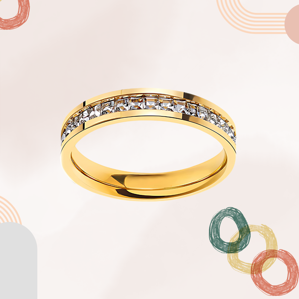 Luxe Radiant Crystal Band – 18kt Gold Plated Timeless Sparkle