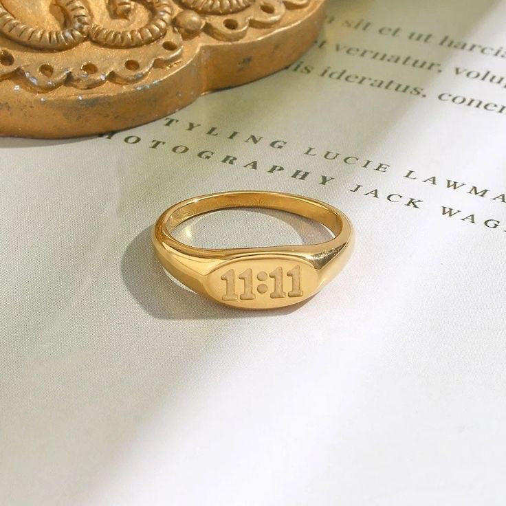 11:11 Manifestation Signet Ring