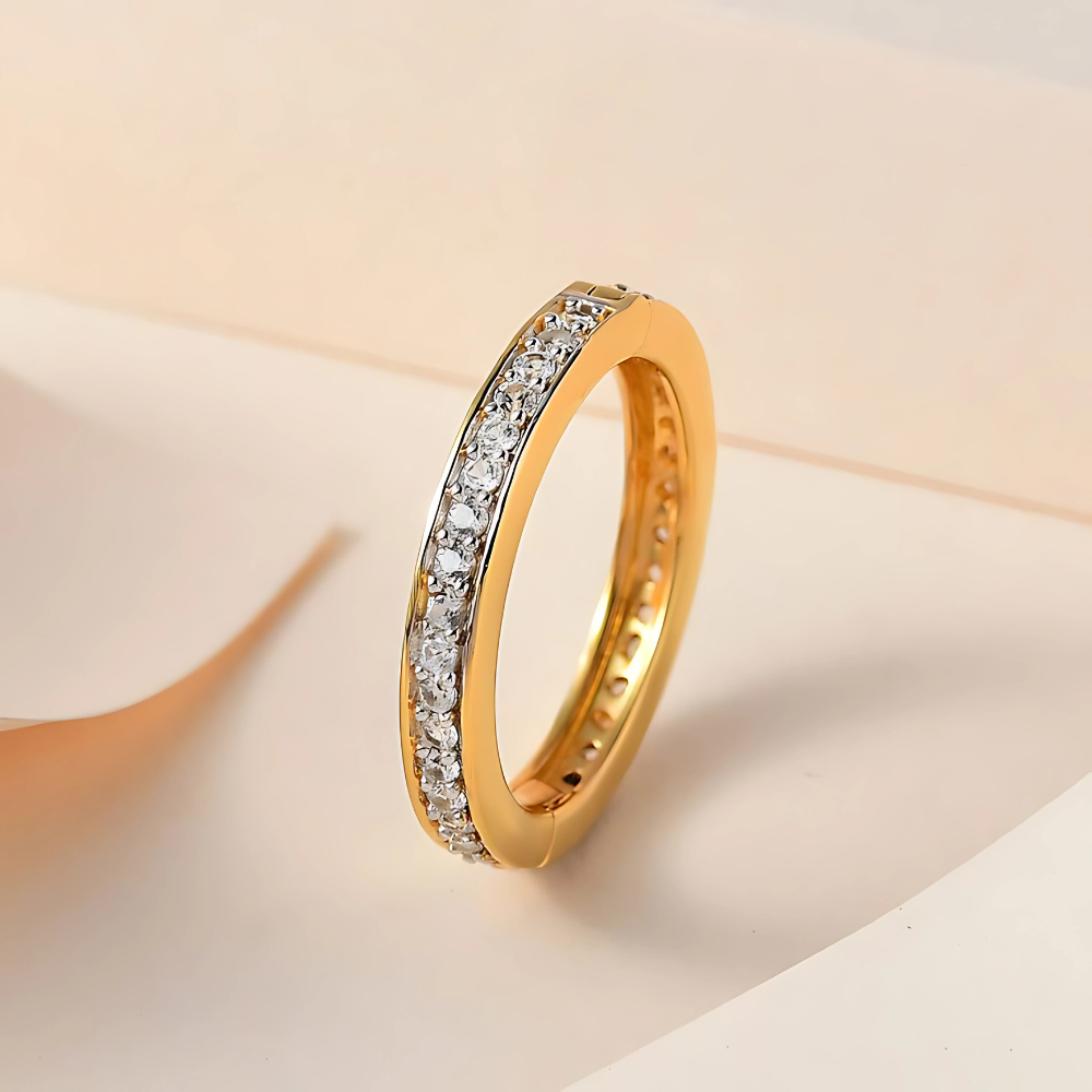 Luxe Radiant Crystal Band – 18kt Gold Plated Timeless Sparkle