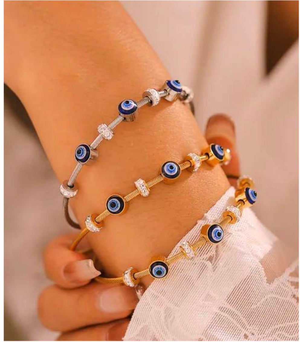 🧿 The Svarnaa Nazar Cuff Bracelet