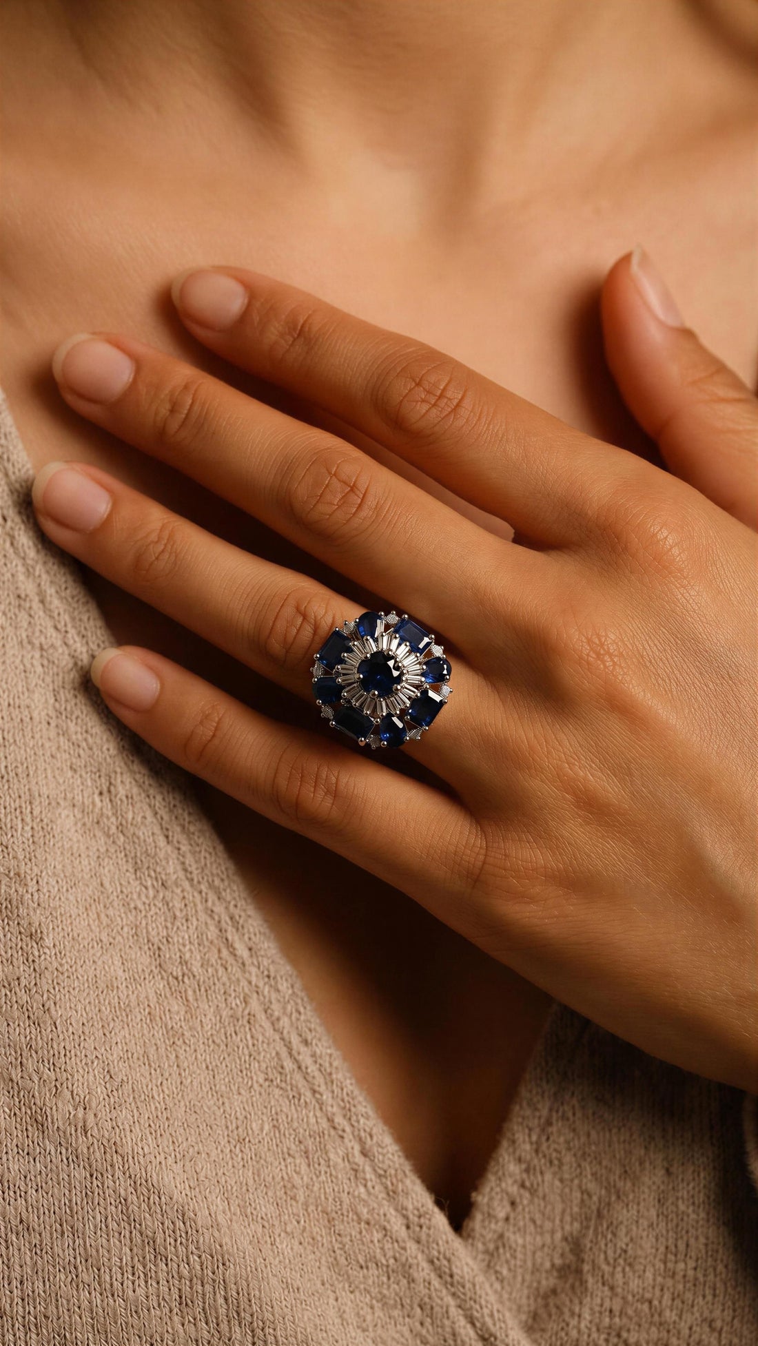 Sapphire Étoile Ring