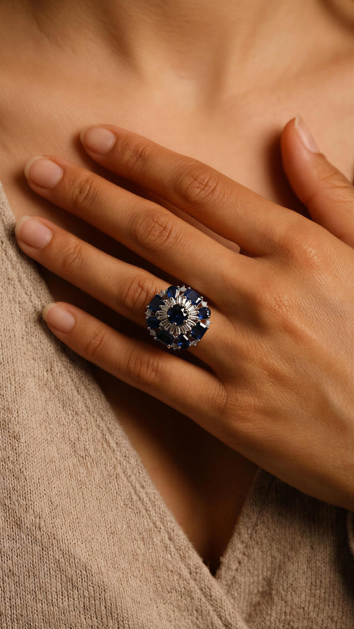 Sapphire Étoile Ring